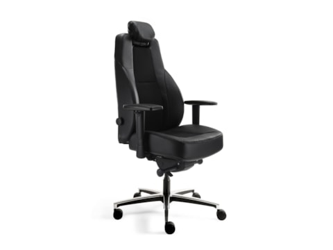 24-uur stoel B1 in mix leder en stof 24-uur stoel B1 in mix leder en stof