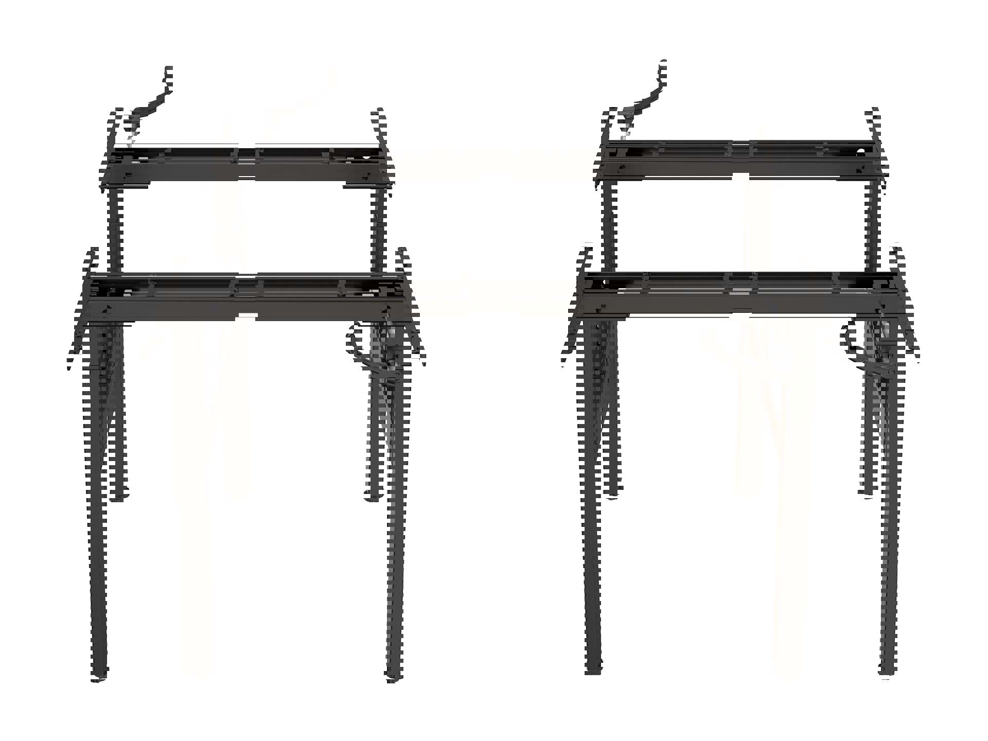BASE06 duo bureau frame snel slinger 70-120 cm