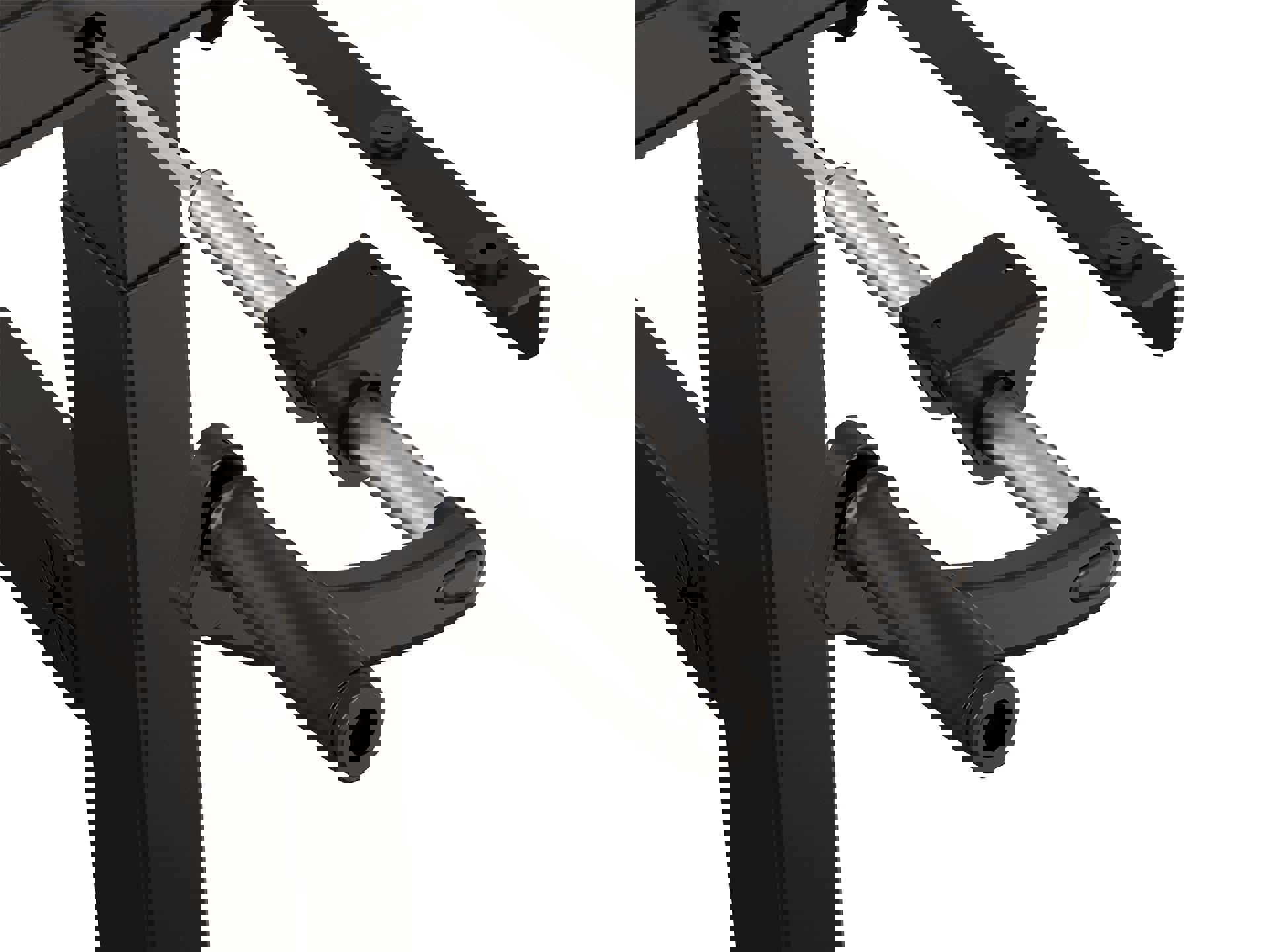 BASE06 duo bureau frame snel slinger 70-120 cm