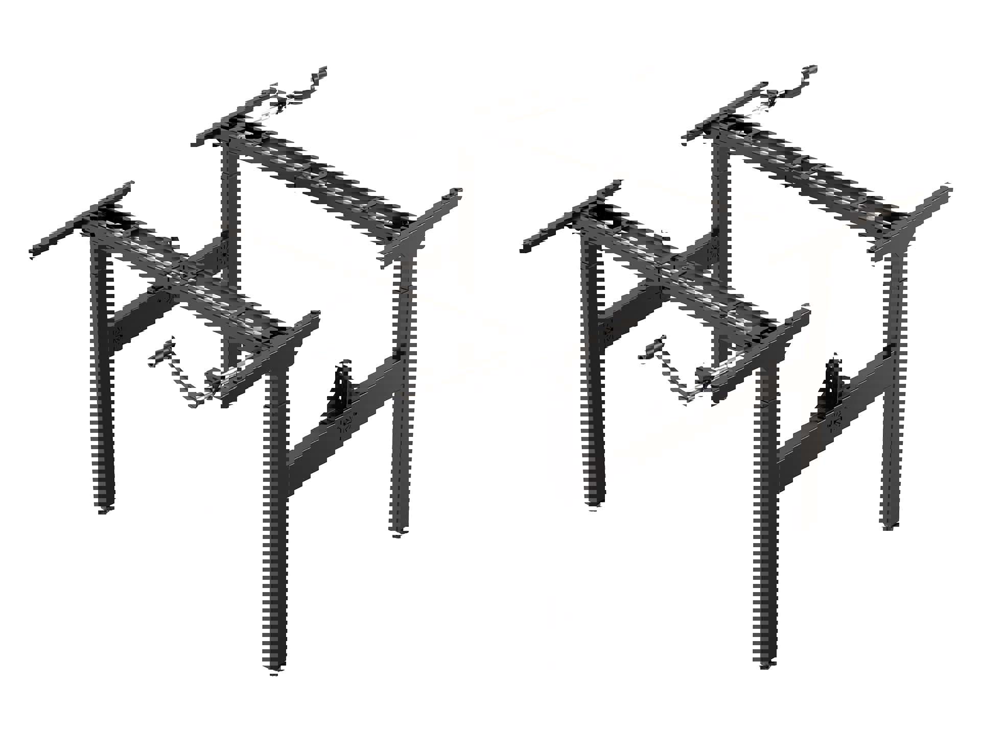 BASE06 duo bureau frame snel slinger 70-120 cm