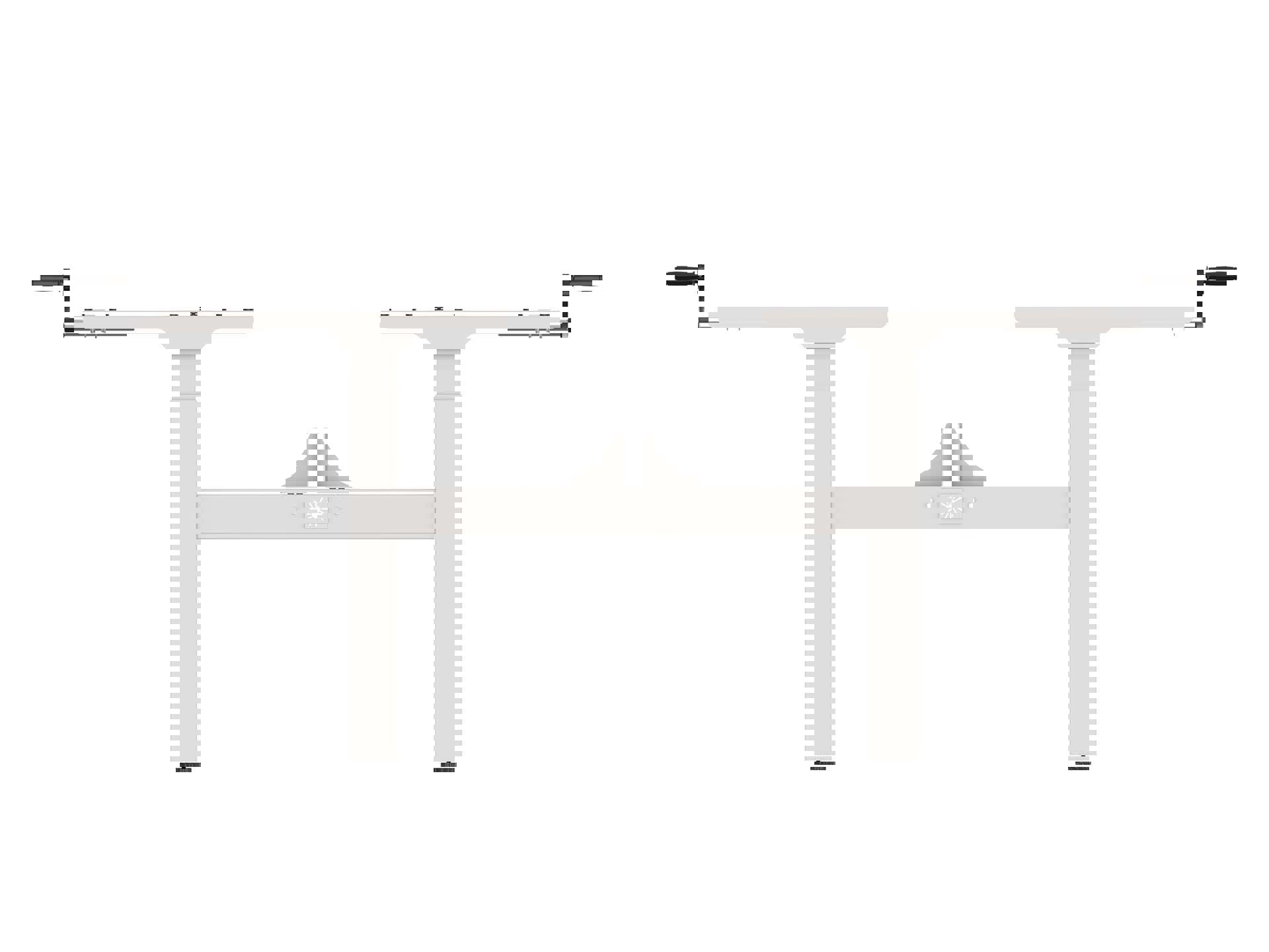 BASE06 duo bureau frame snel slinger 70-120 cm