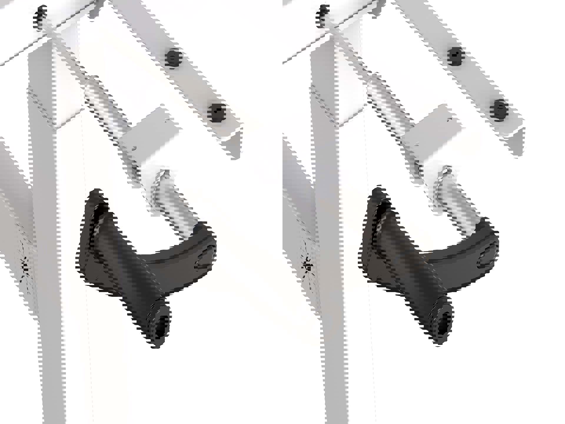 BASE06 duo bureau frame snel slinger 70-120 cm