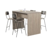 Hoge kantinetafel WOOD 4 personen Hoge kantinetafel WOOD 4 personen