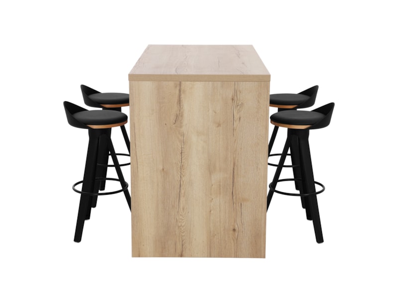 Hoge kantinetafel WOOD 4 personen Hoge kantinetafel WOOD 4 personen