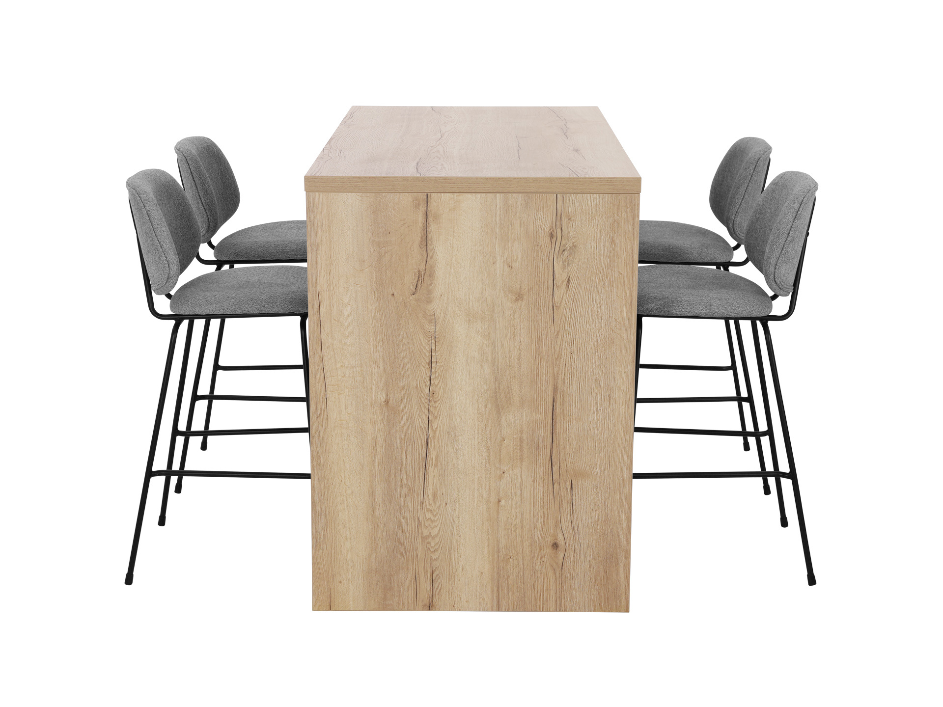 Hoge kantinetafel WOOD 4 personen