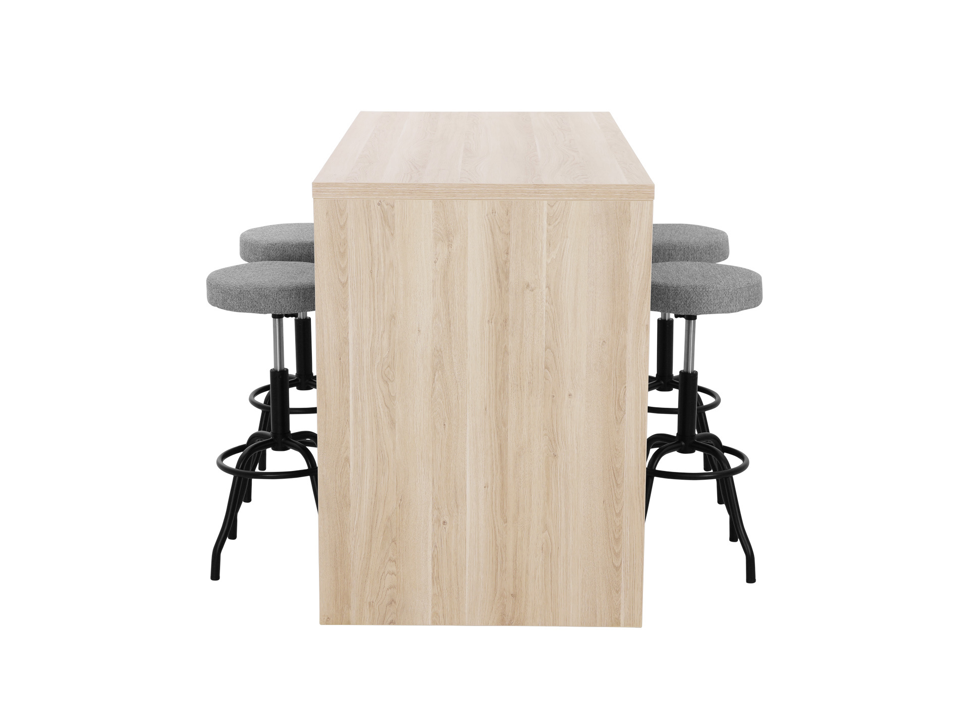 Hoge kantinetafel WOOD 4 personen
