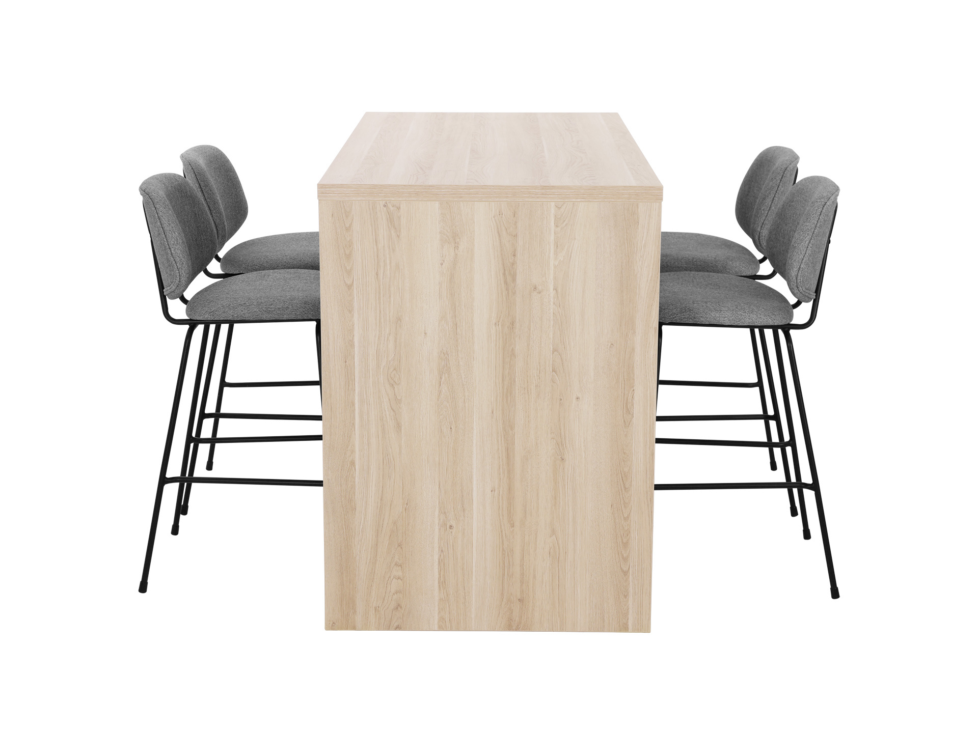 Hoge kantinetafel WOOD 4 personen