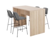 Hoge kantinetafel WOOD 4 personen Hoge kantinetafel WOOD 4 personen