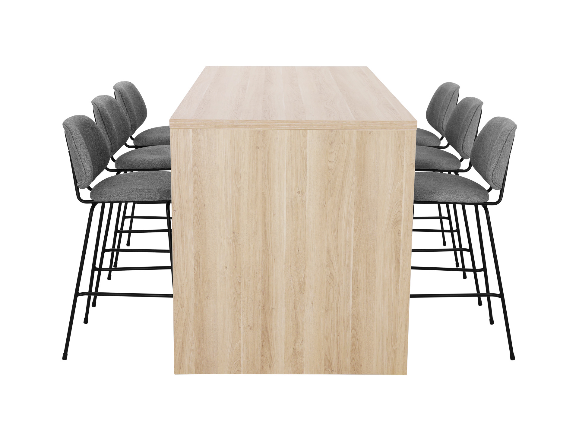 Hoge kantinetafel WOOD 6-8 personen