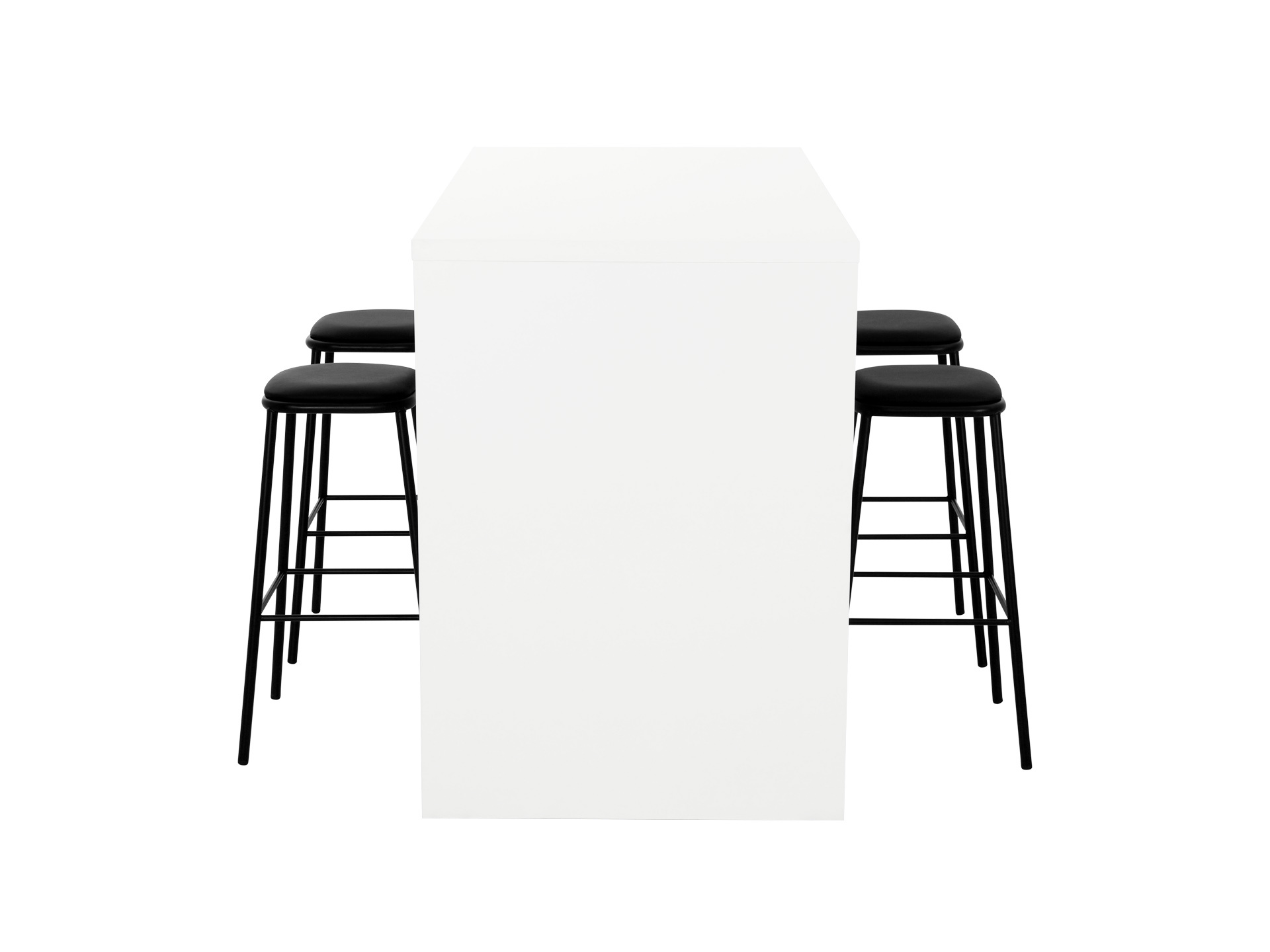 Hoge kantinetafel WOOD 4 personen