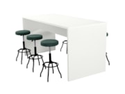 Hoge kantinetafel WOOD 6-8 personen Hoge kantinetafel WOOD 6-8 personen