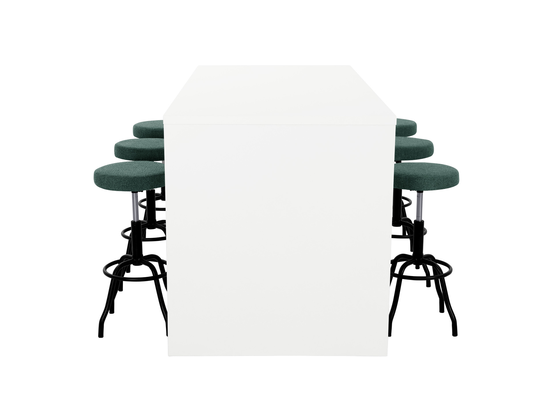 Hoge kantinetafel WOOD 6-8 personen