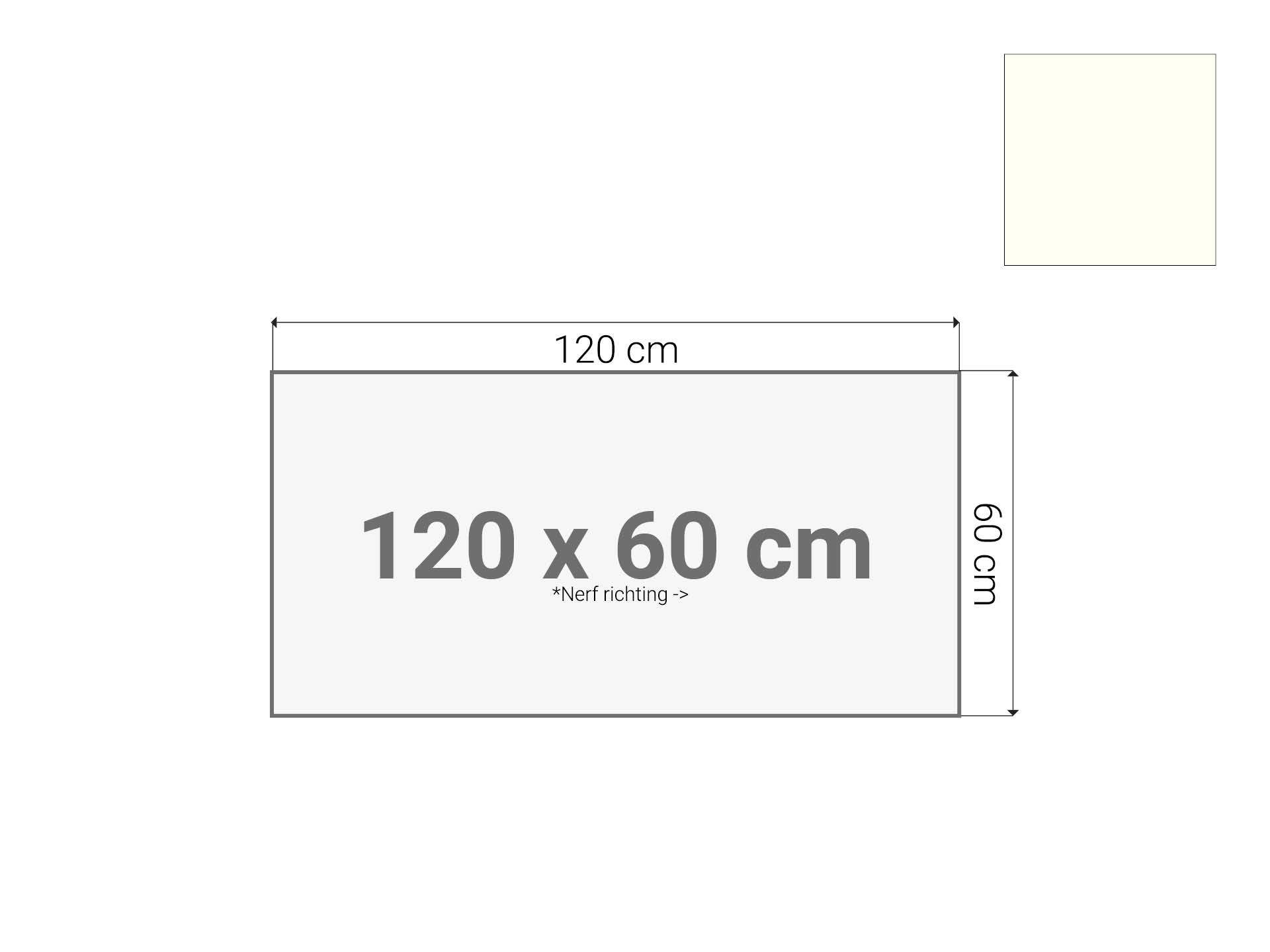 Bureaublad Wit 120x60 cm