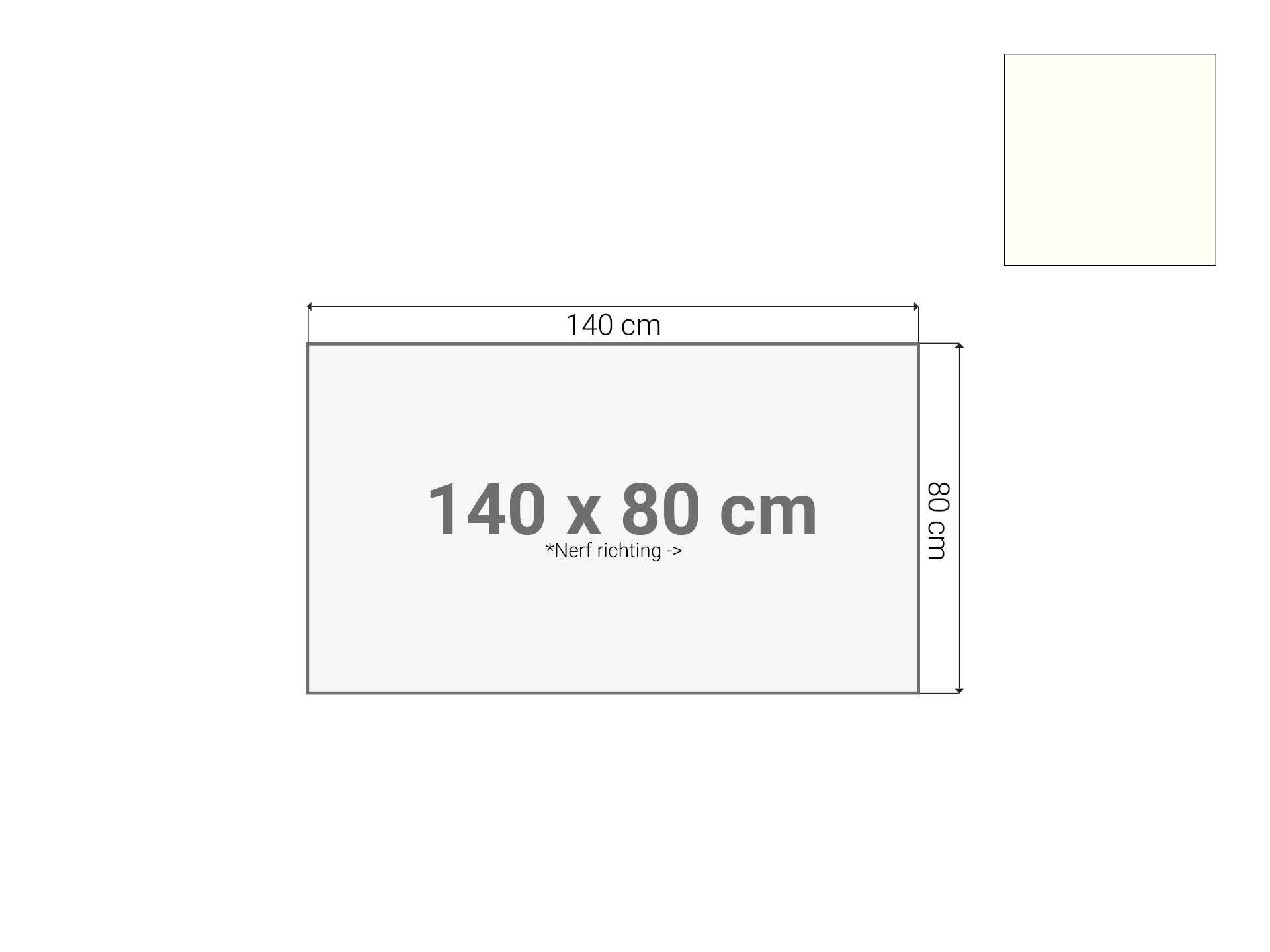 Bureaublad Wit 140x80 cm