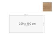 Bureaublad 200x100cm