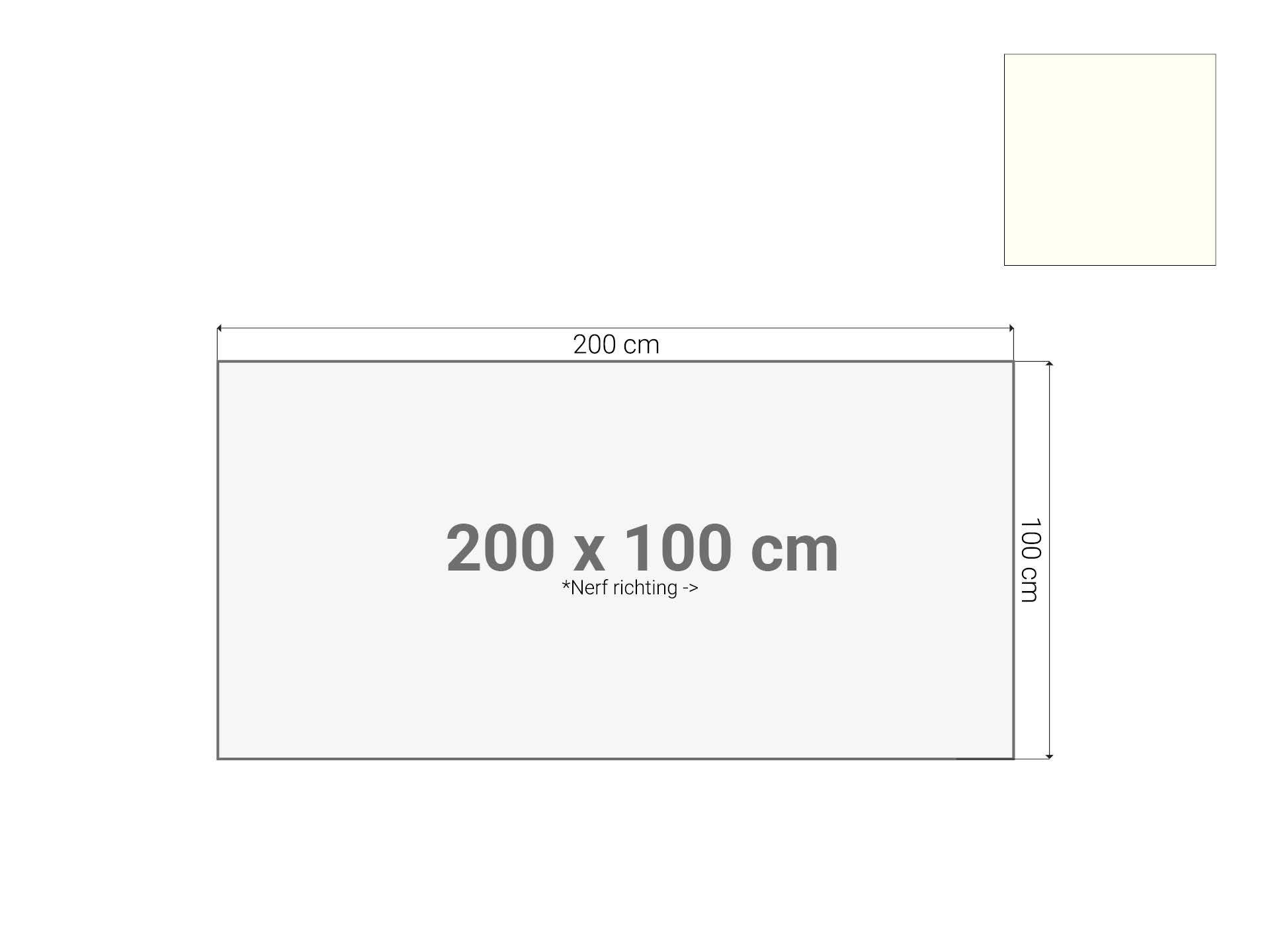 Bureaublad Wit 200x100 cm