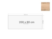Bureaublad 200x80cm