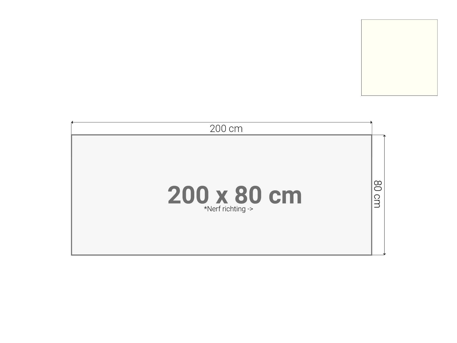 Bureaublad Wit 200x80 cm