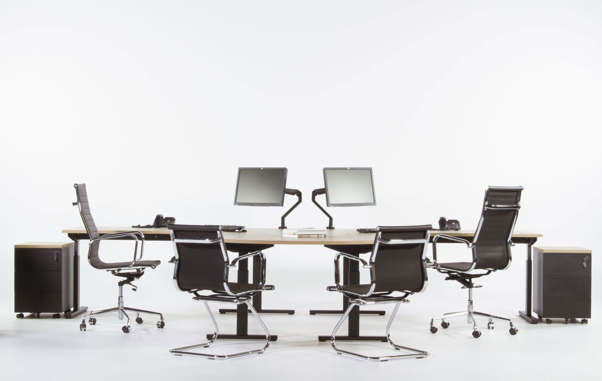 Bureaueiland TUBE met half rond aanzetstuk