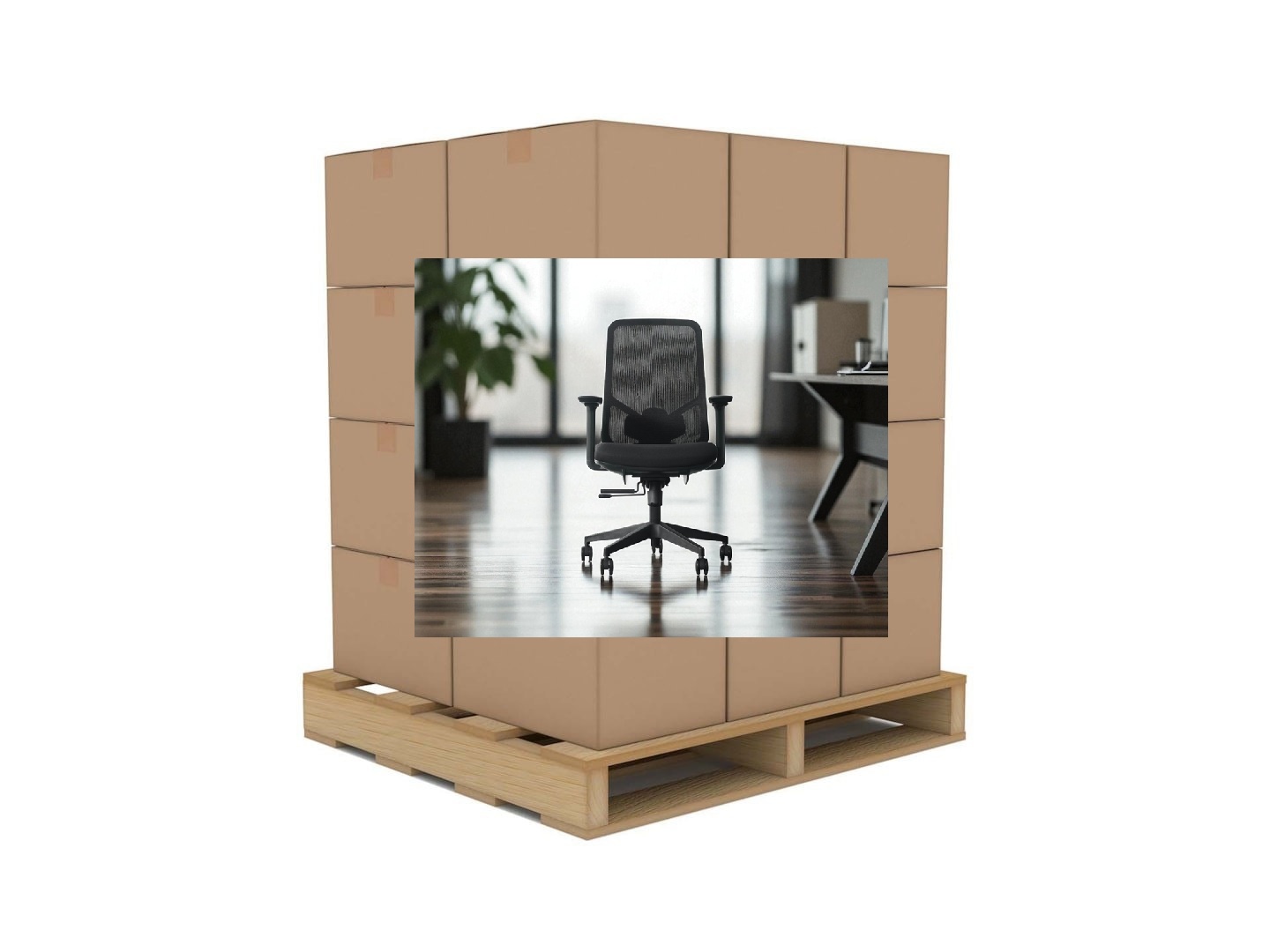 Palletaanbieding 9x Bureaustoel 01 volgens norm NEN EN1335