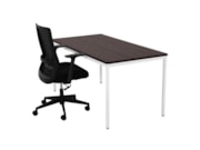 Bureautafel PRIME Wit Donker Sepia