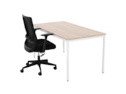 Bureautafel PRIME Wit Scandinavisch Eiken