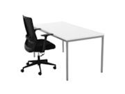 Bureautafel PRIME Zilvergrijs Wit Bureautafel PRIME Zilvergrijs Wit