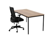 Bureautafel PRIME Zwart Eiken