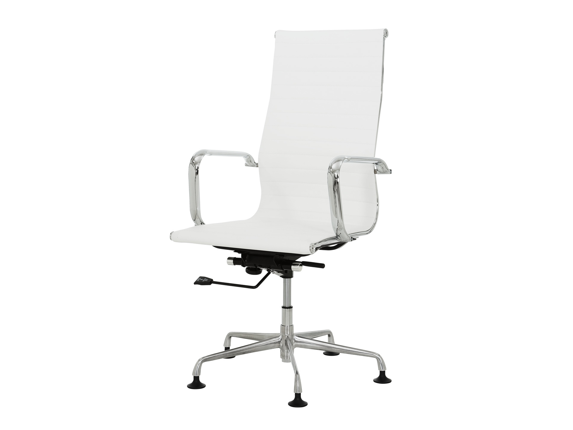 Design vergaderstoel Assemblee met doppen hoge rug