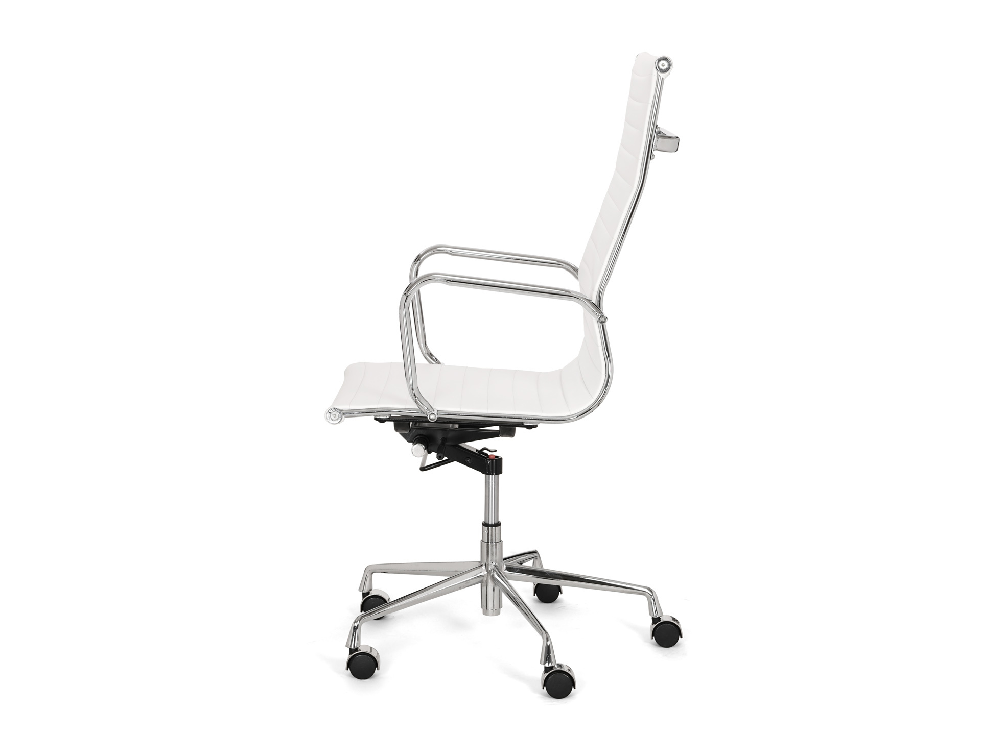 Design vergaderstoel Assemblee verrijdbaar hoge rug