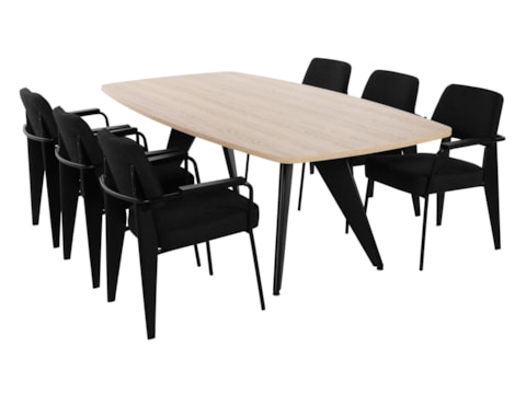 Design vergadertafel Cheak  220x110 cm Design vergadertafel Cheak  220x110 cm