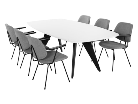 Design vergadertafel Cheak  220x110 cm Design vergadertafel Cheak  220x110 cm