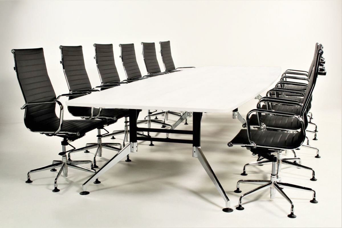 Grote design vergadertafel SIGN 440x140 cm