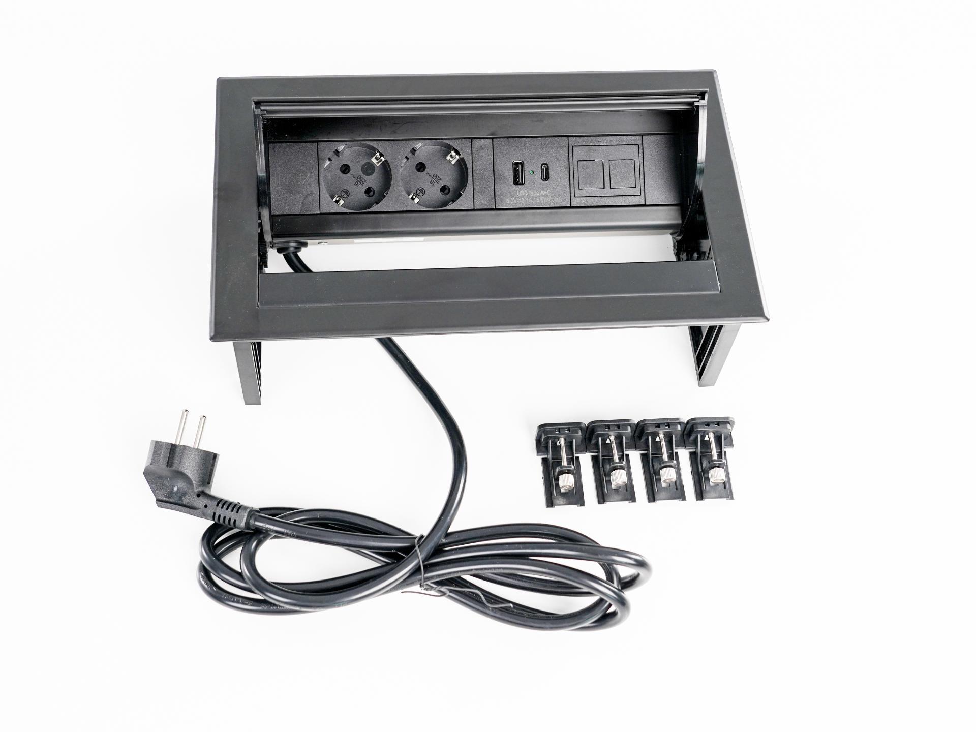 Inbouw stroompunt PLUX06 incl. aansluitsnoer