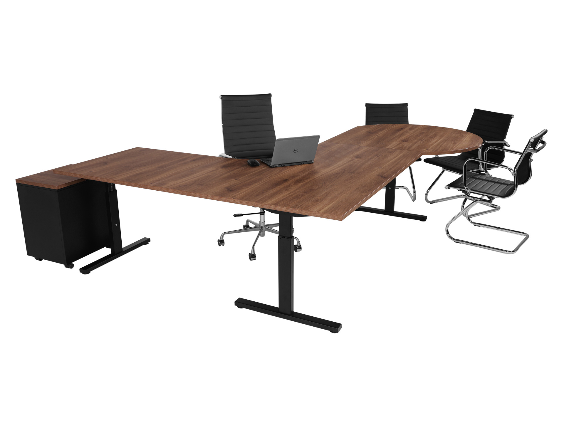 Directie hoekbureau met vergaderstuk TUBE