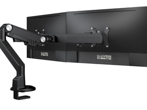 Dubbele monitorarm Crank verstelbaar met gasveer Dubbele monitorarm Crank verstelbaar met gasveer