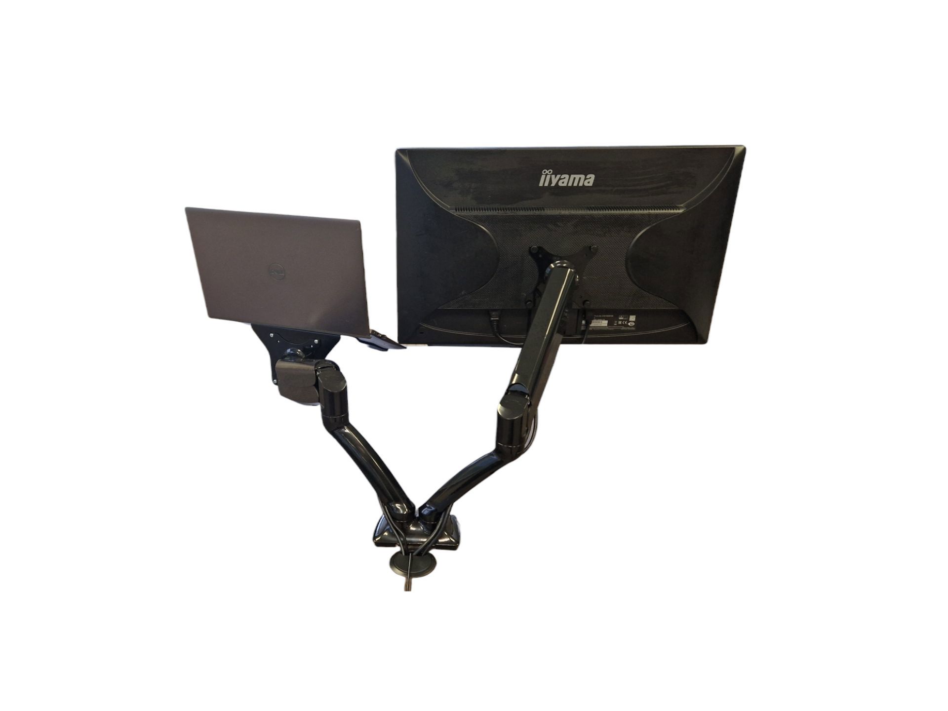 Dubbele monitorarm Dudly gasveer