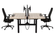 Duo bureau zit-sta slinger BASE06 Zwart Scandinavisch Eiken Duo bureau zit-sta slinger BASE06 Zwart Scandinavisch Eiken