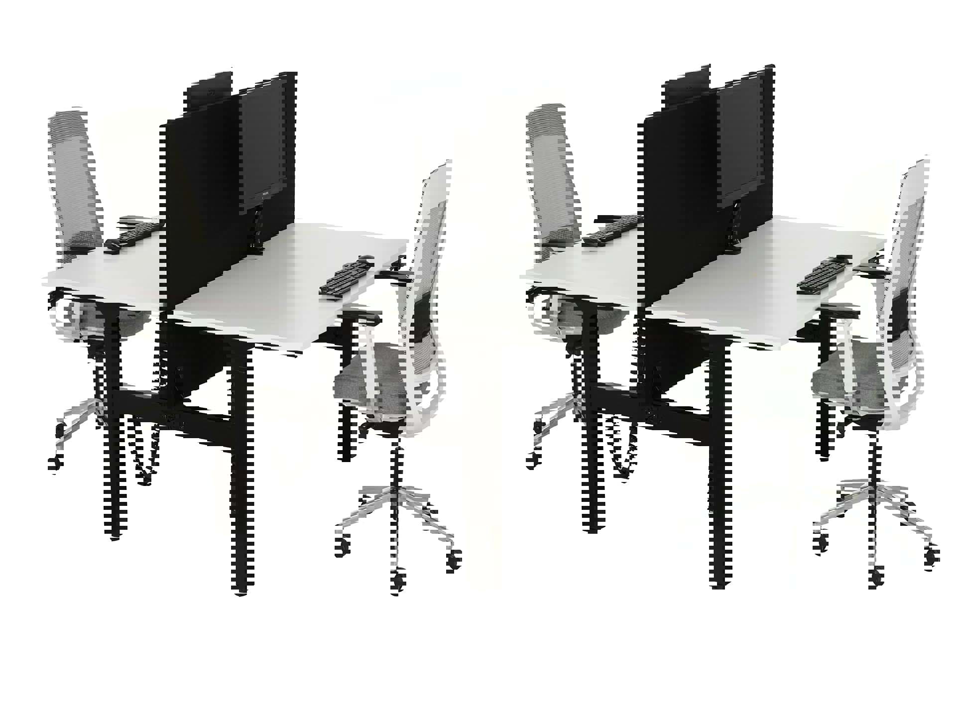 Duo bureau zit-sta slinger BASE06