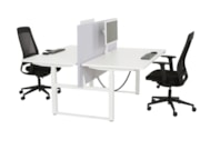 Duo bureau zit-sta slinger YOUP06 Wit