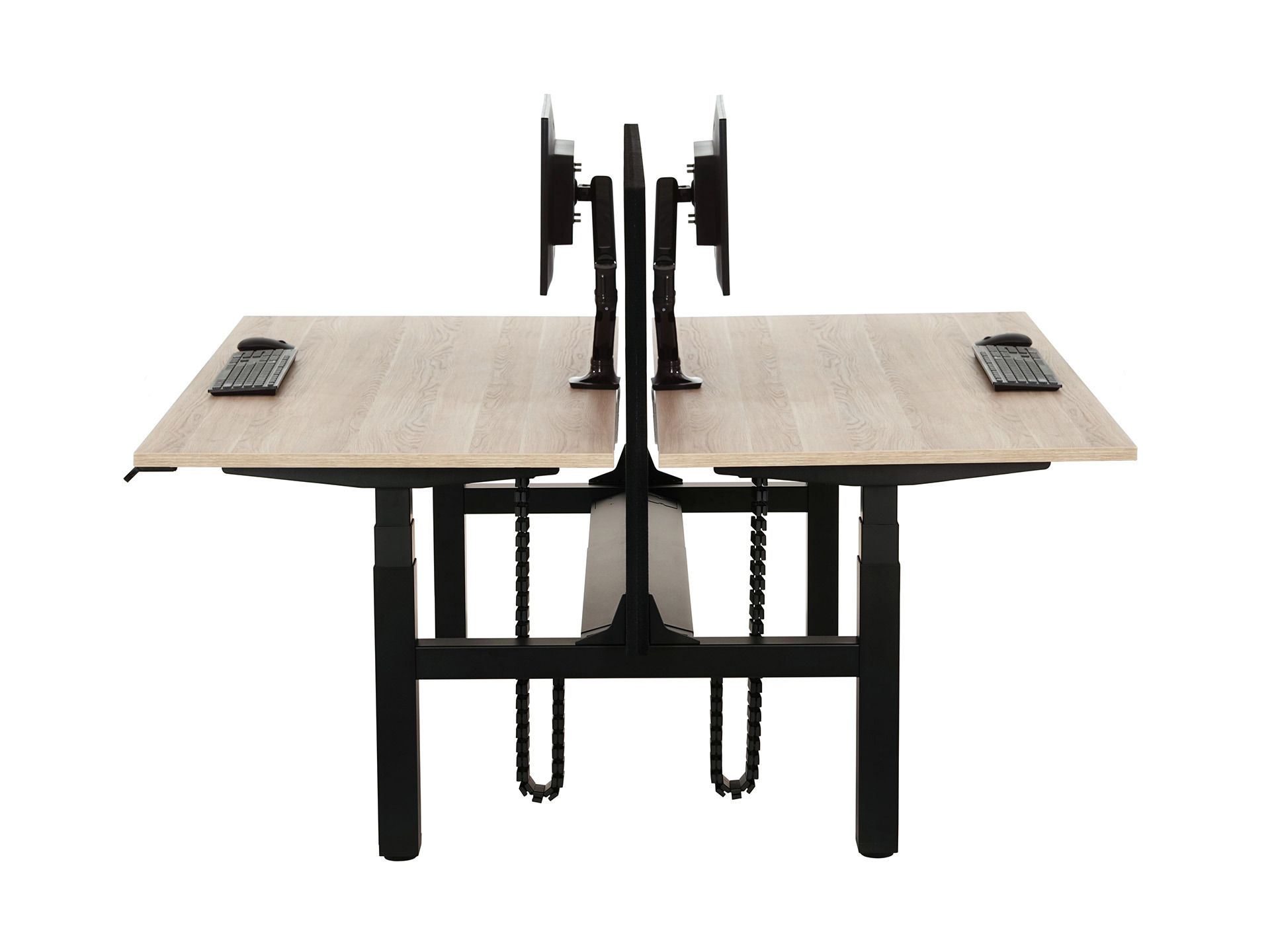 Elektrisch zit-sta Duo bureau YOUP06 – ergonomische 2-persoons werkplek