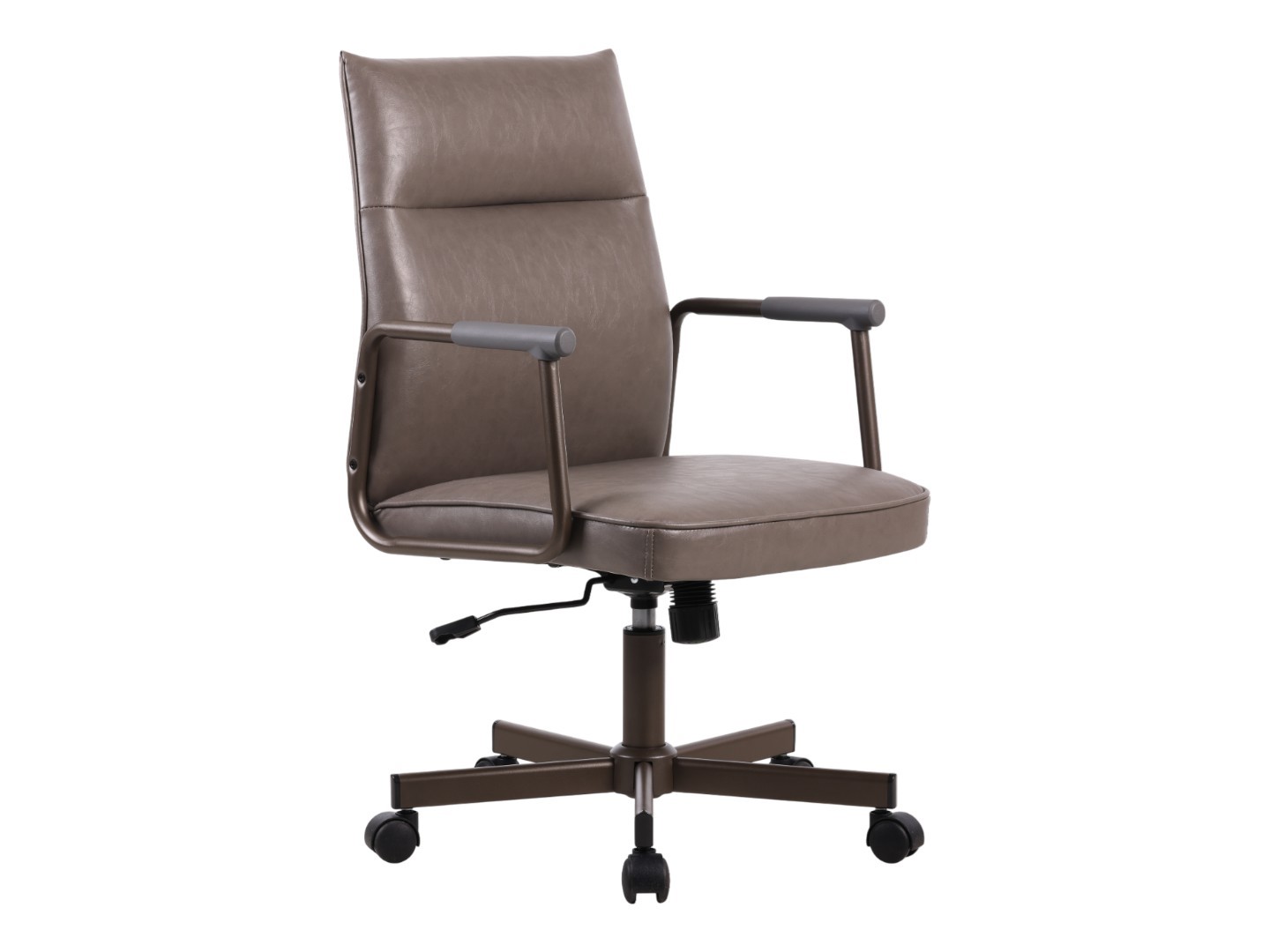 EMZ34 Xavier verrijdbare vergaderstoel Eco Leder draaibaar verstelbaar schommelmechanisme