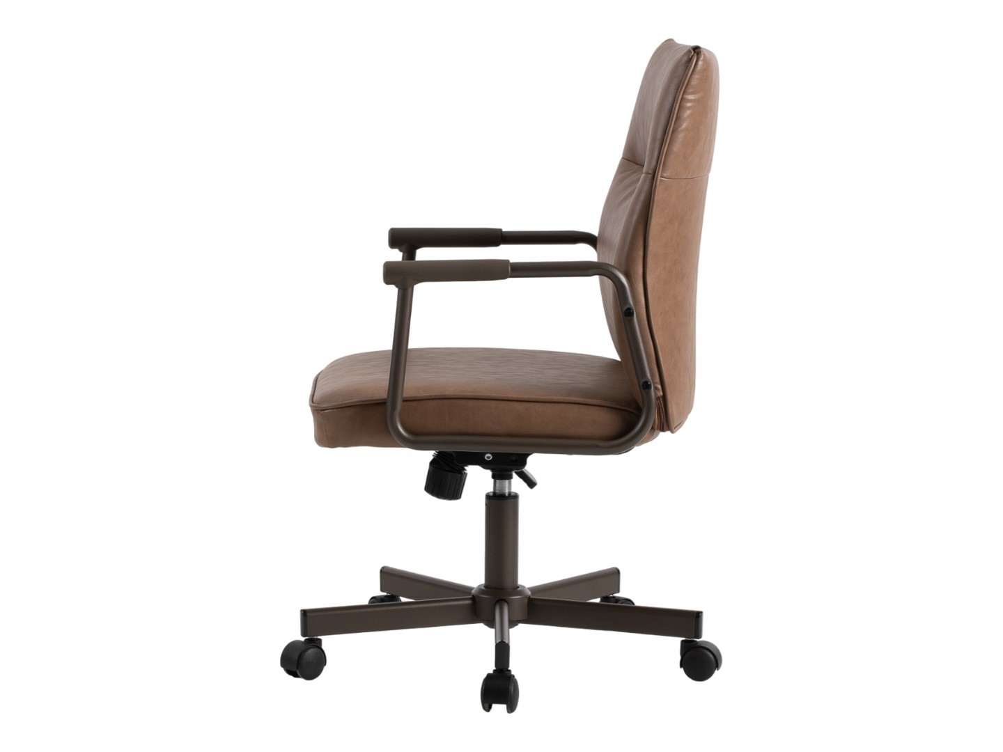 EMZ34 Xavier verrijdbare vergaderstoel Eco Leder draaibaar verstelbaar schommelmechanisme