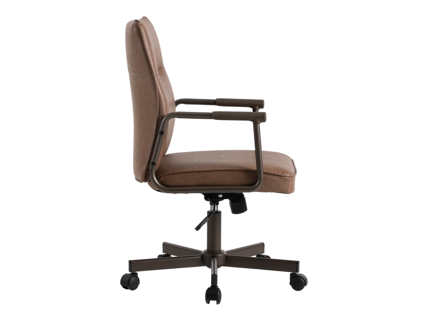 EMZ34 Xavier verrijdbare vergaderstoel Eco Leder draaibaar verstelbaar schommelmechanisme