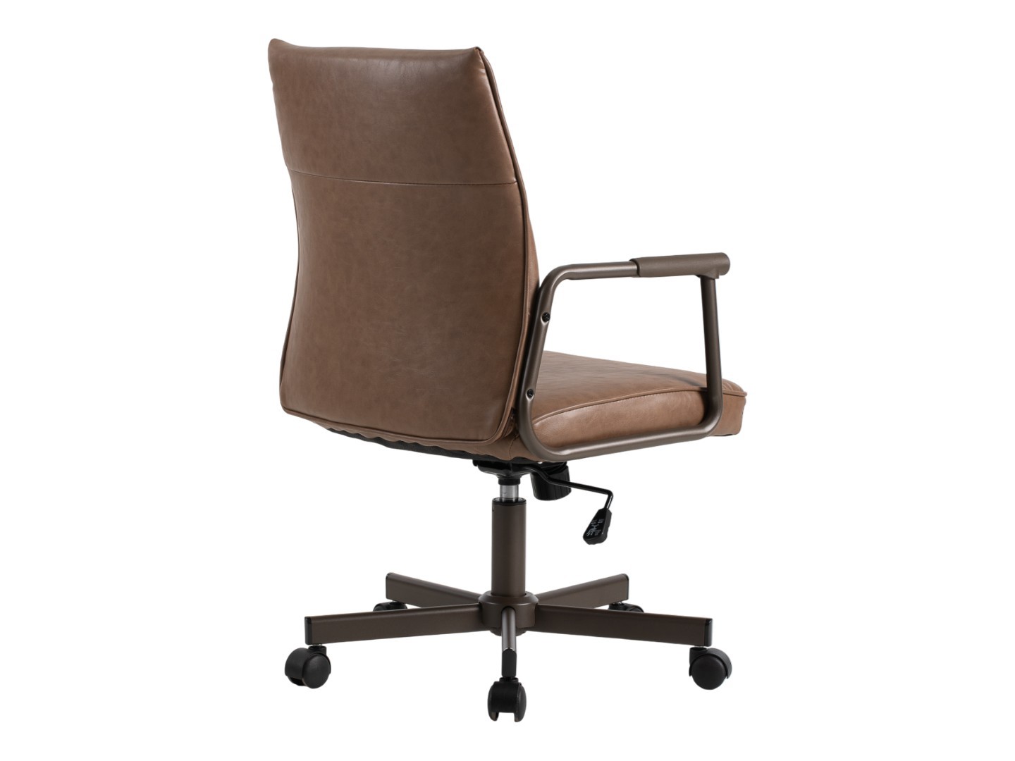 EMZ34 Xavier verrijdbare vergaderstoel Eco Leder draaibaar verstelbaar schommelmechanisme