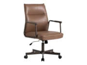 EMZ34 Xavier verrijdbare vergaderstoel Eco Leder – draaibaar, verstelbaar, schommelmechanisme