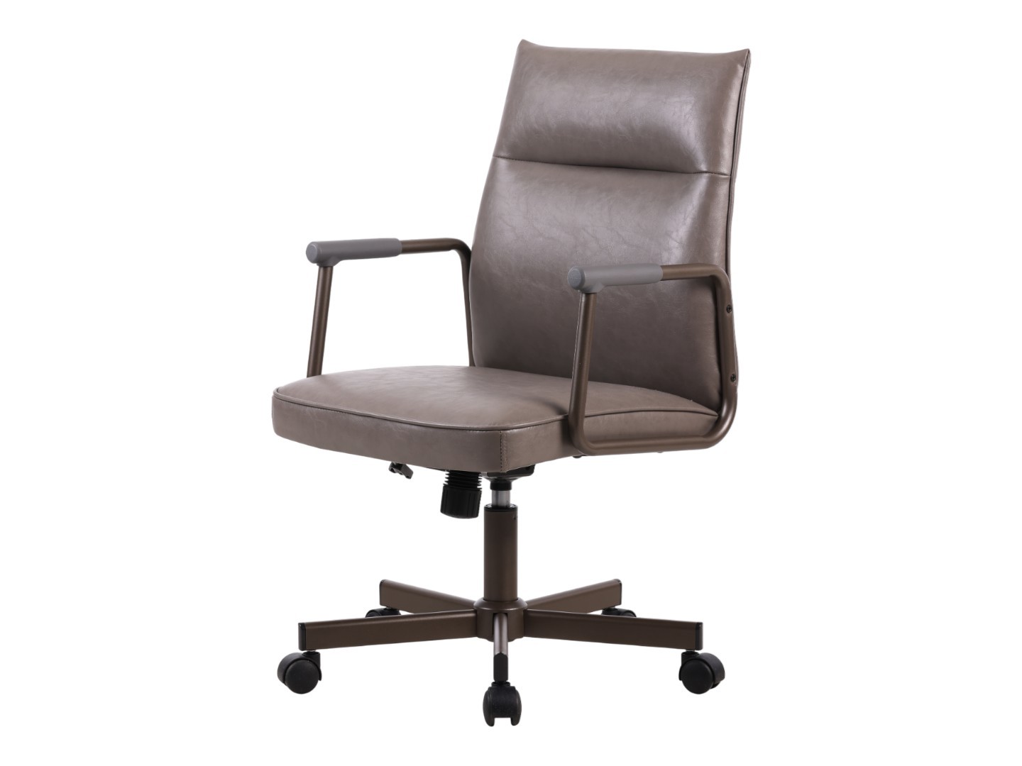 EMZ34 Xavier verrijdbare vergaderstoel Eco Leder – draaibaar, verstelbaar, schommelmechanisme