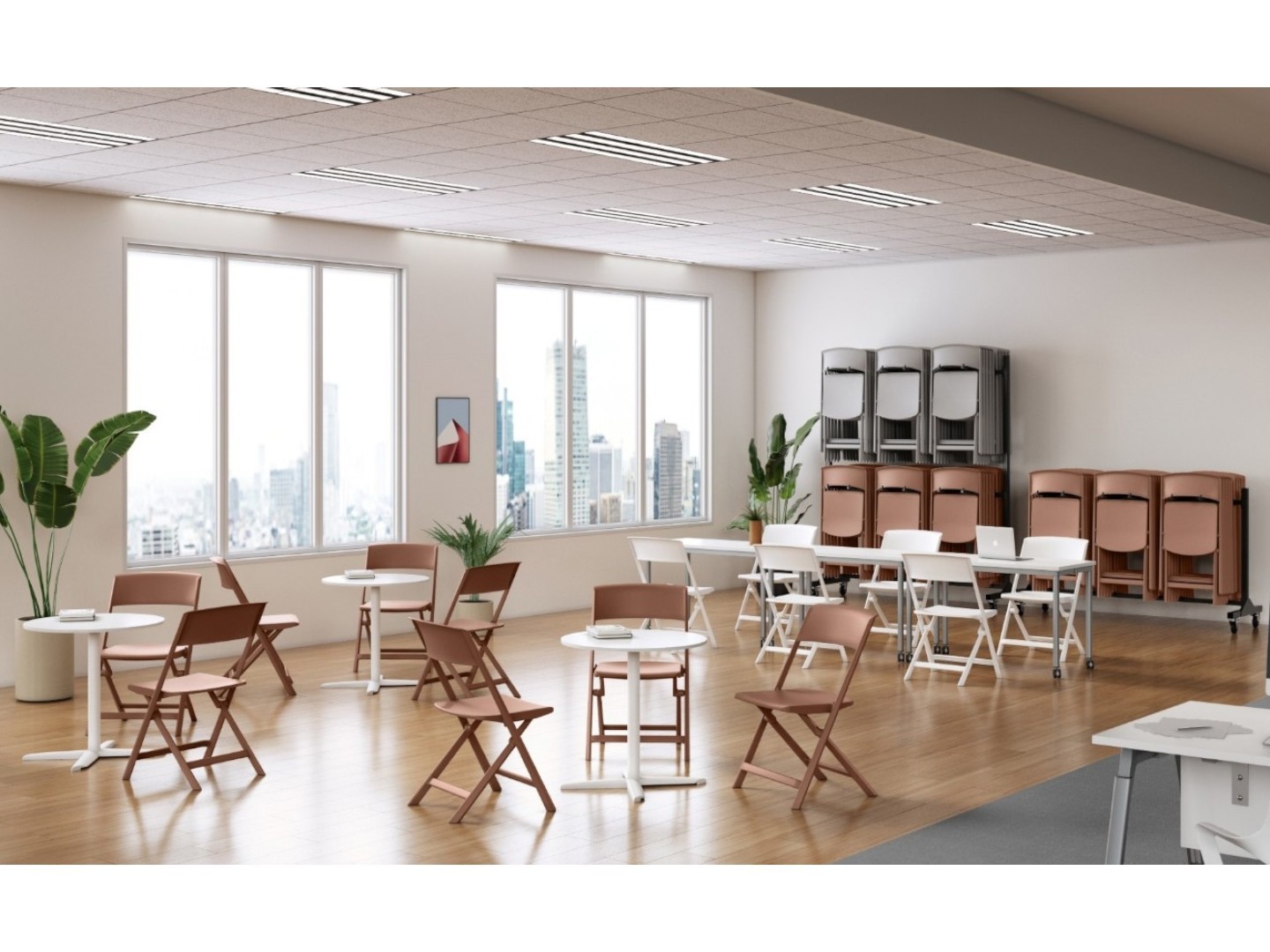 EMZ36 Verrijdbare stoelen trolley voor CongresFold Pro klapstoel