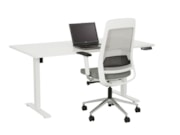 Elektrisch zit-sta bureau BASE01 Wit Elektrisch zit-sta bureau BASE01 Wit