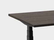 Elektrisch zit-sta bureau BASE01 Zwart Donker sepia